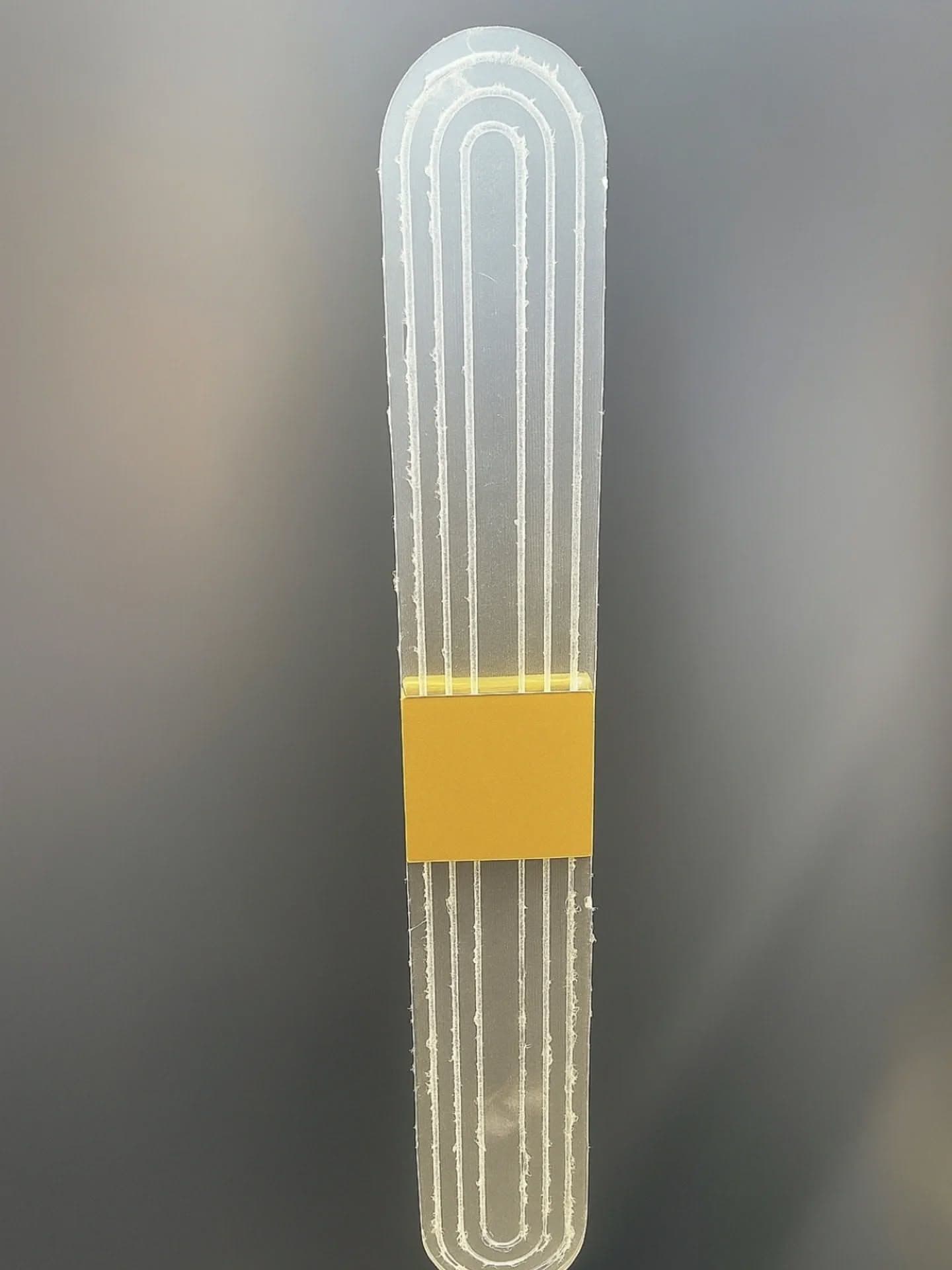 Modern U-Shaped White Wall Light with Frosted Finish