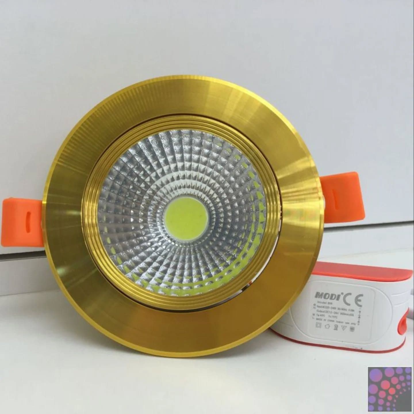 Modern Gold Integrated LED Recessed Downlighter