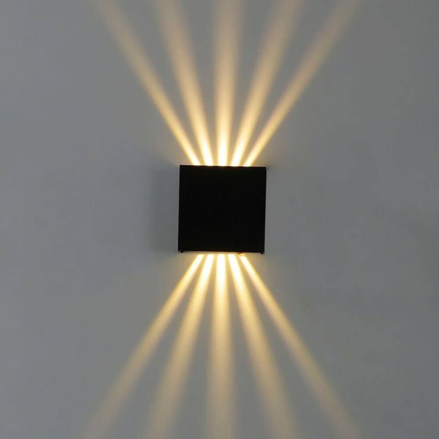 Modern Black Up and Down Wall Light