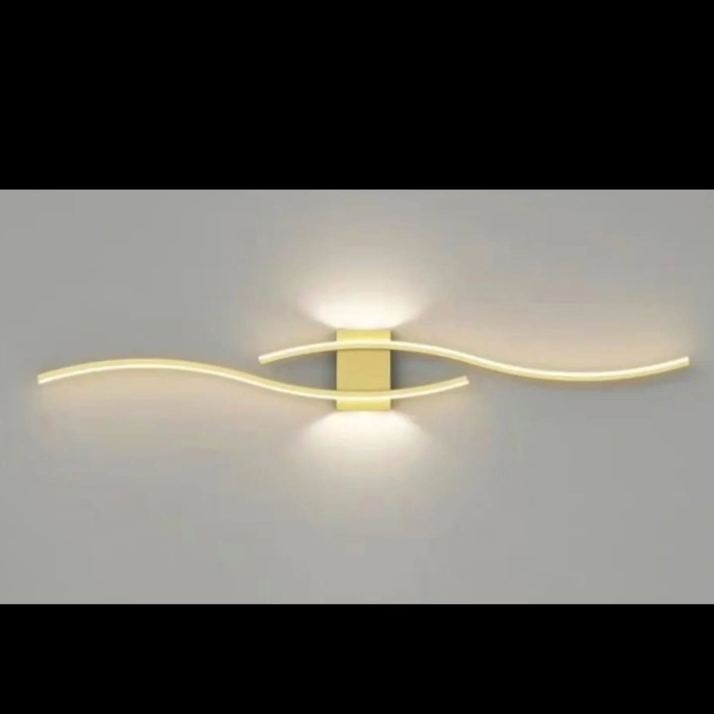 Modern Gold Curved LED Wall Light