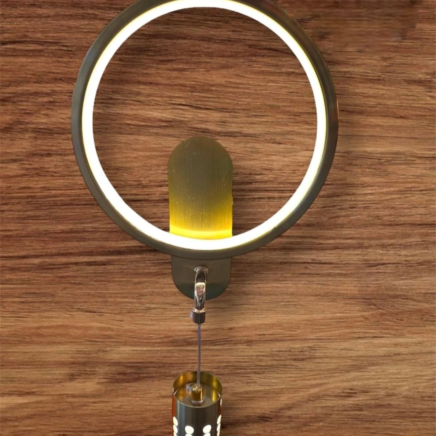 Modern Gold and White LED Circular Wall Light