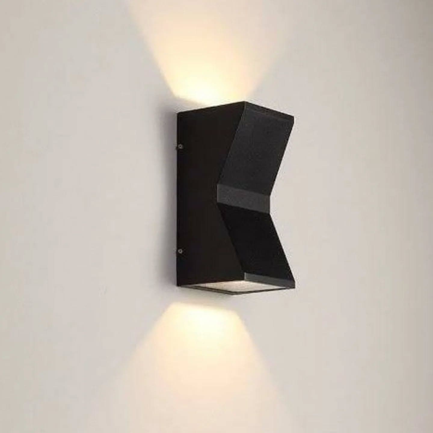 Modern Black Up and Down Wall Light