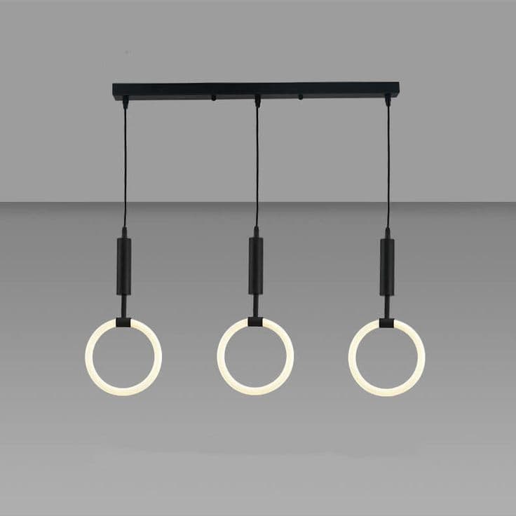 3 in 1 straight pendant light