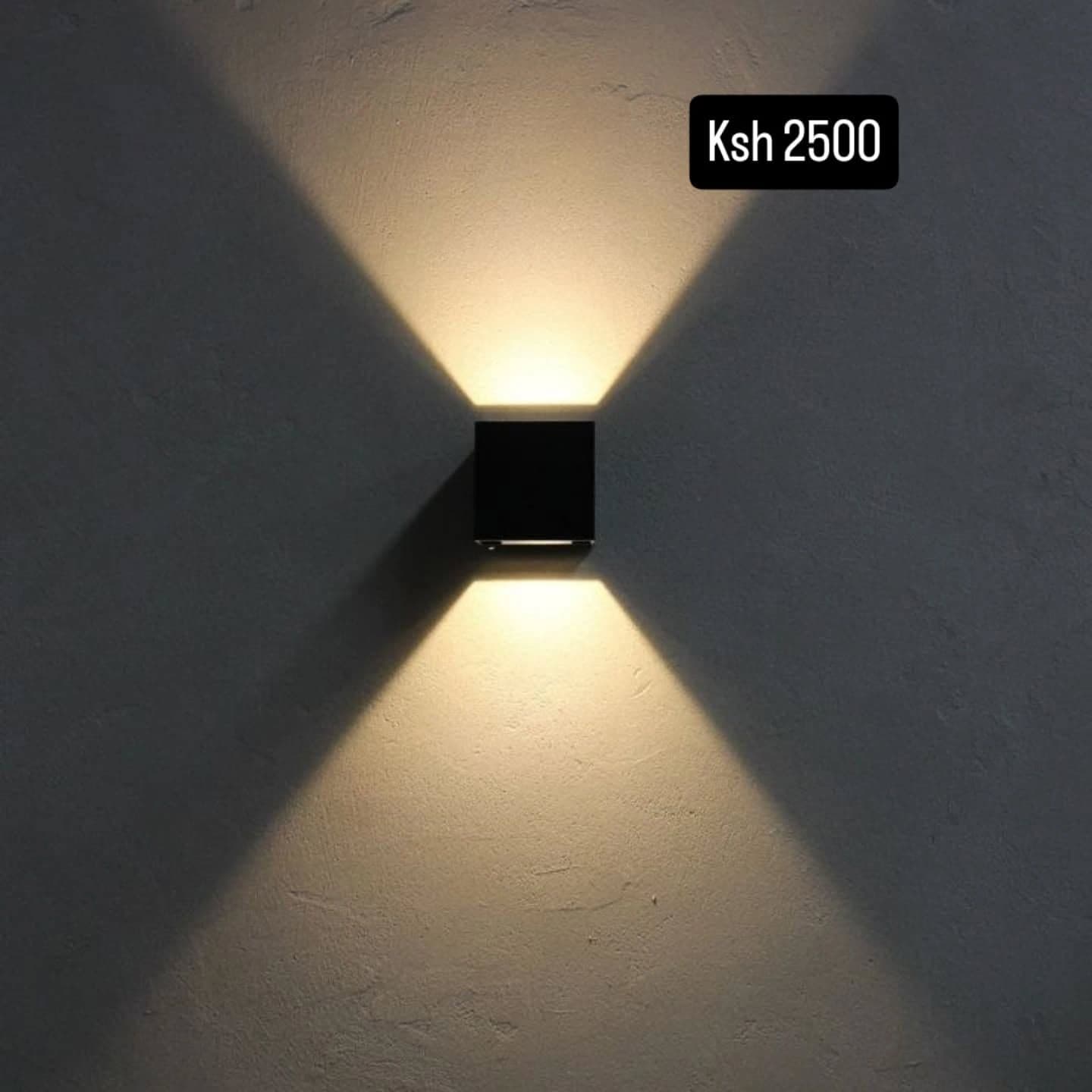 Modern Black Uplight & Downlight Wall Light