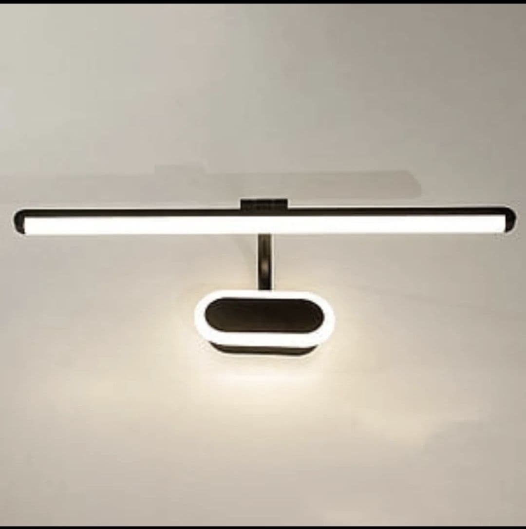 Black vanity mirror light