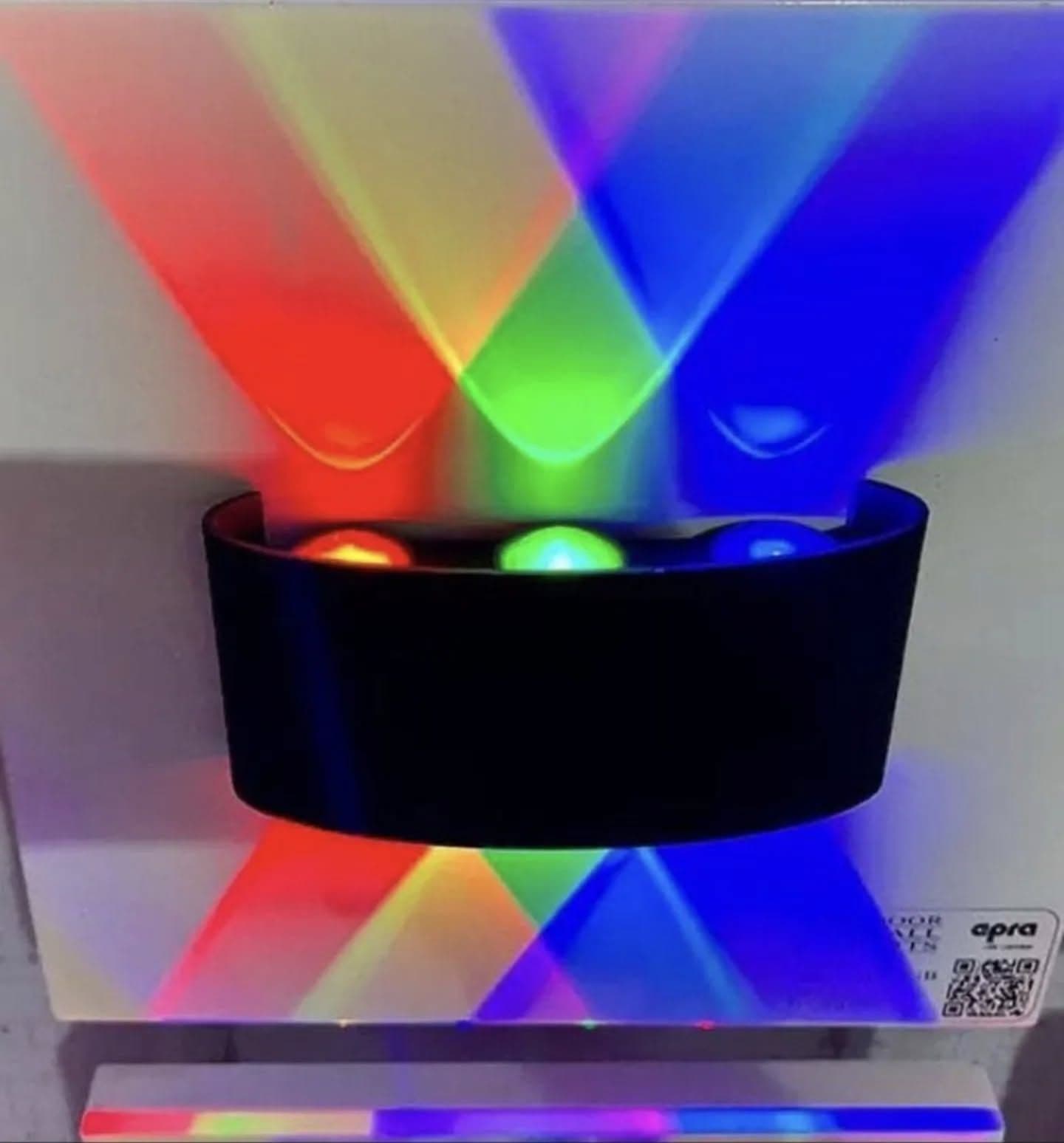 Modern Black Color-Changing LED Wall Light