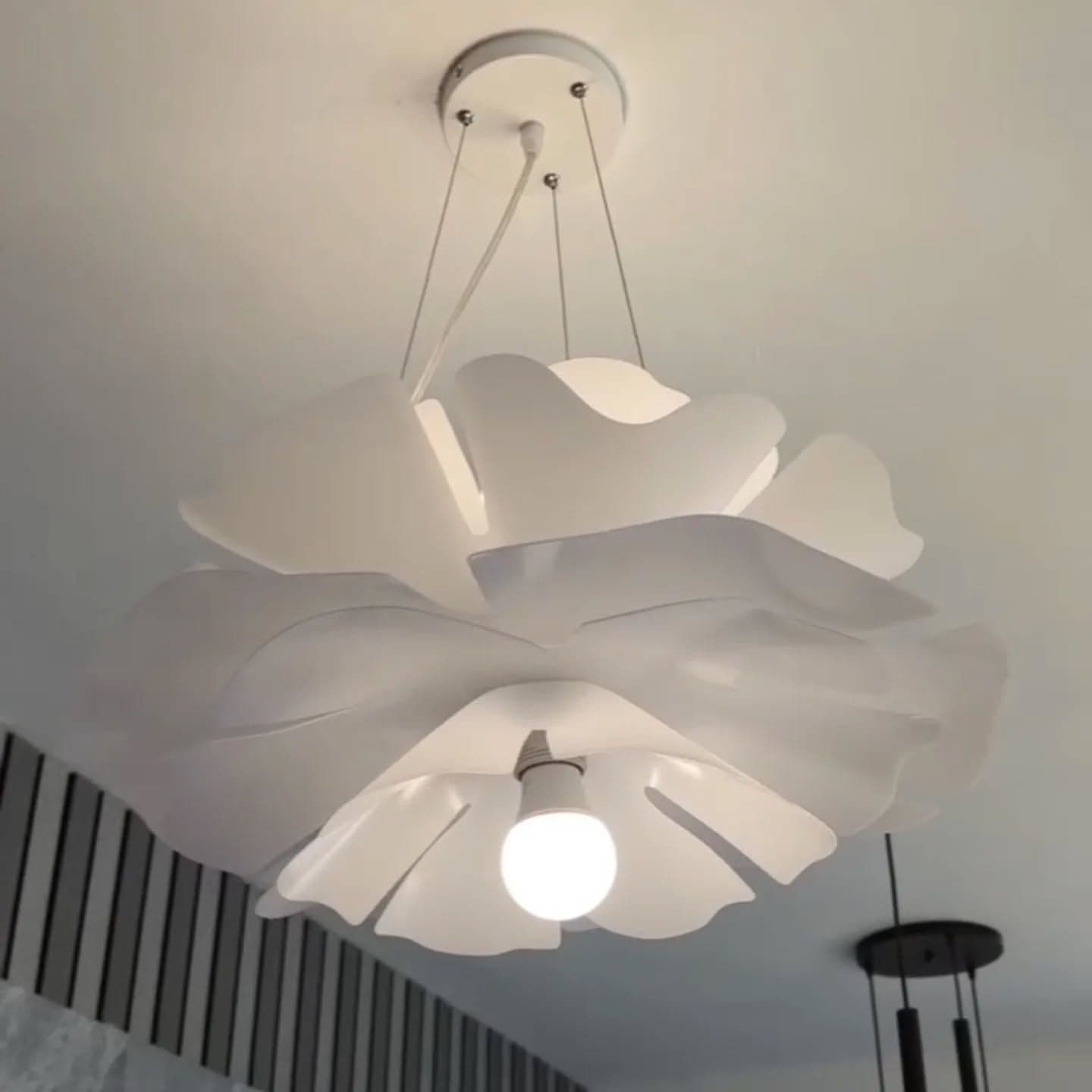 Modern White Petal Pendant Light
