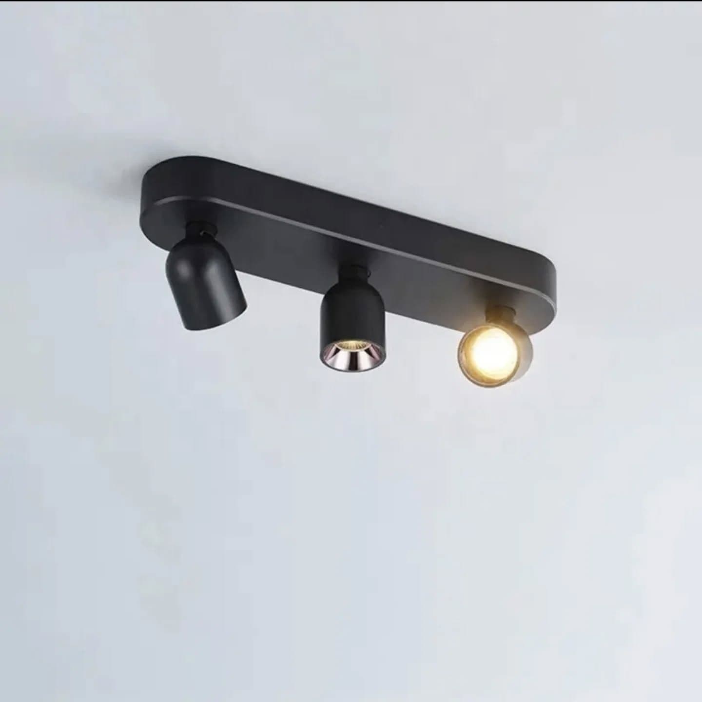 Modern Matte Black Adjustable LED Track Spotlight