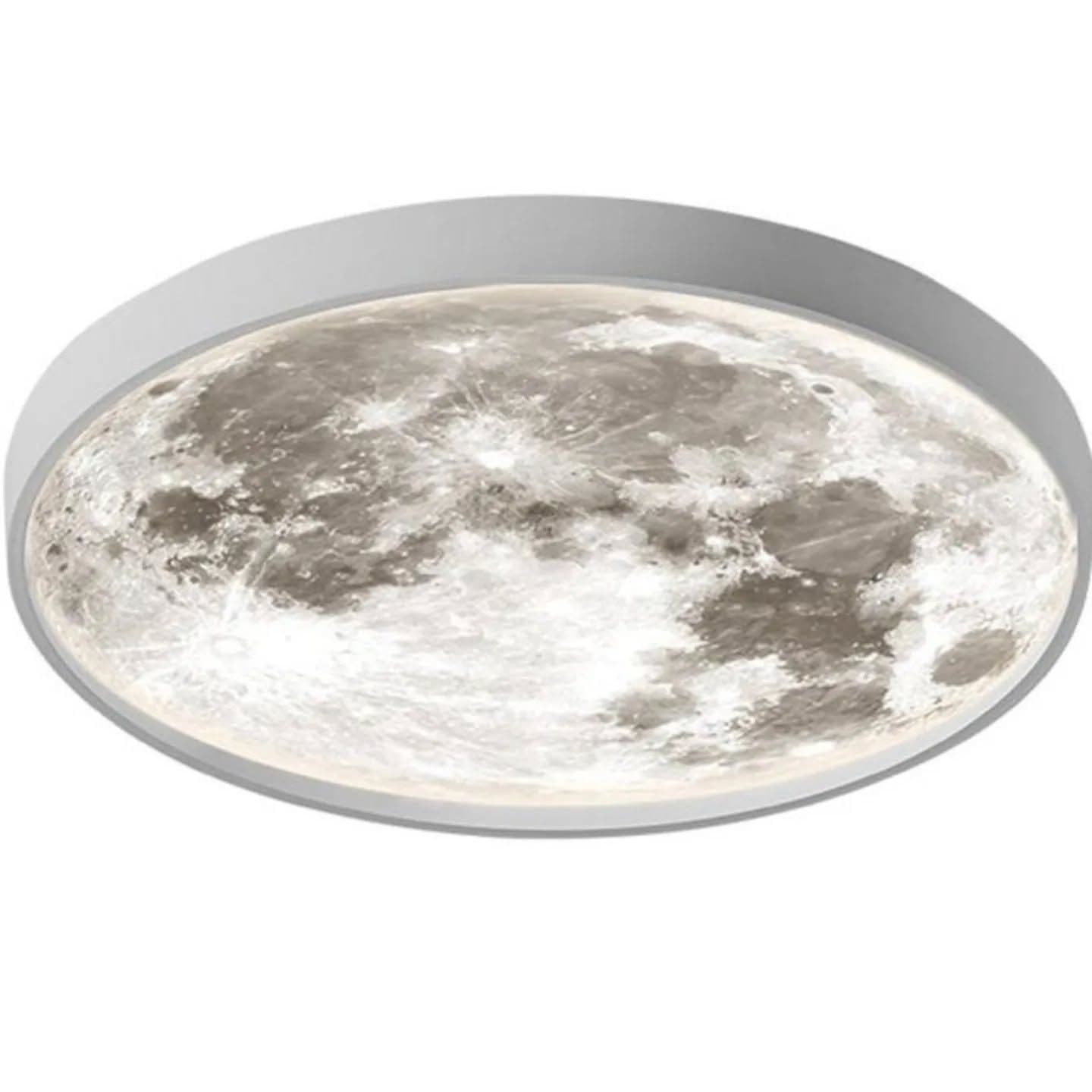 Modern White Moon-Shaped LED Wall Light
