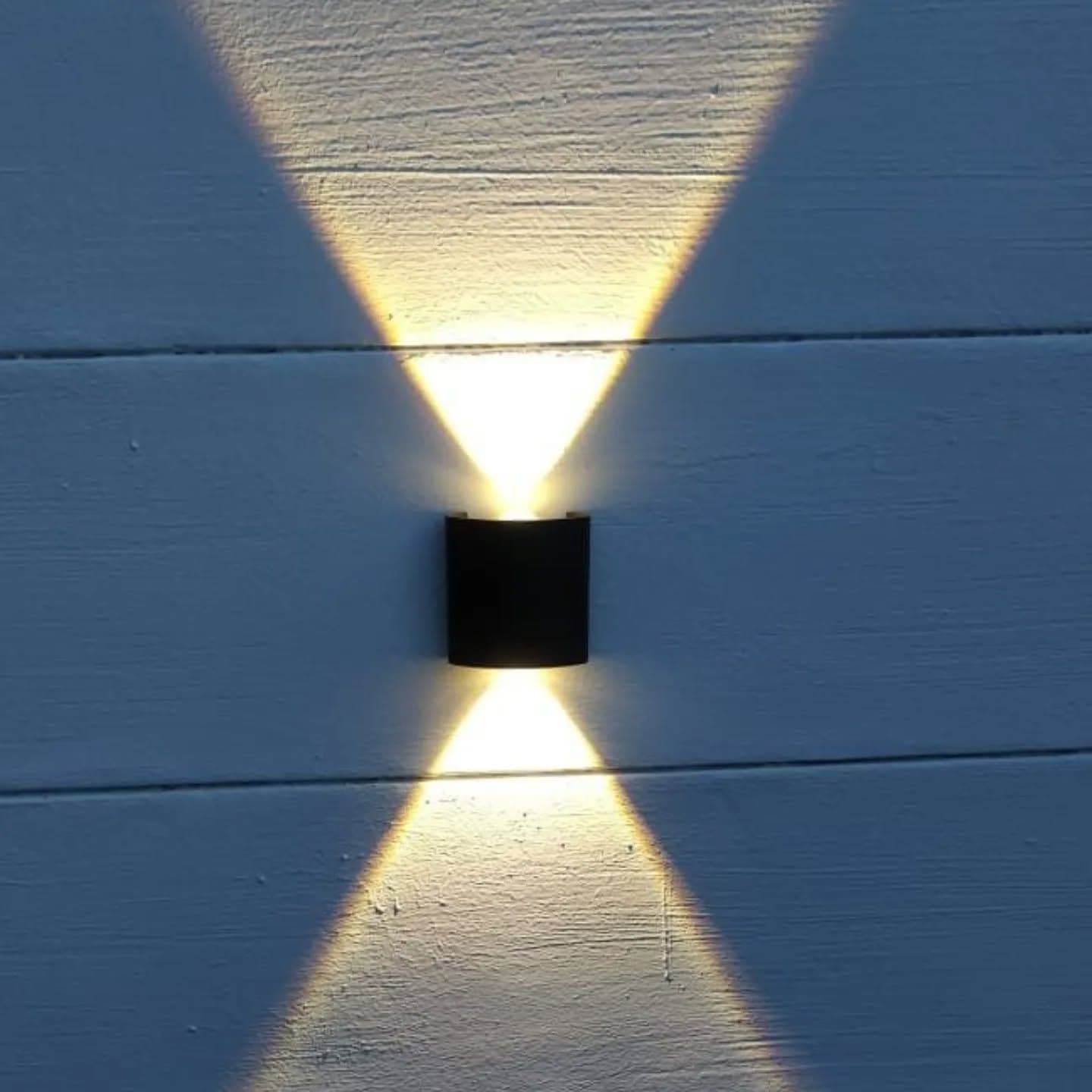 Modern Black Metal Up & Down LED Wall Light