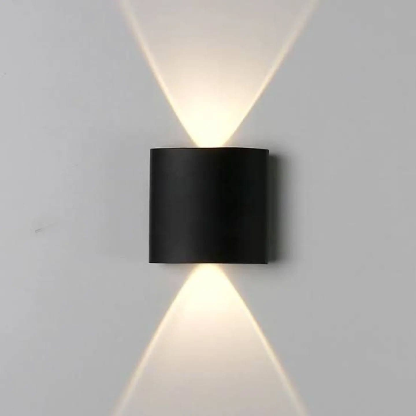 Modern Black Up and Down Wall Light