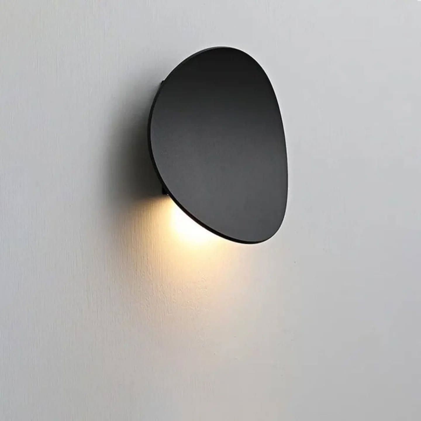 Modern Matte Black Asymmetrical Wall Light