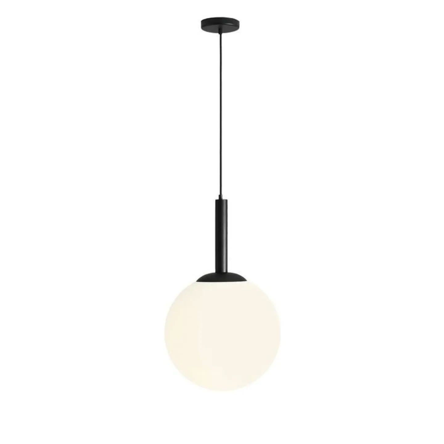 Modern Black Frosted Glass Pendant Light