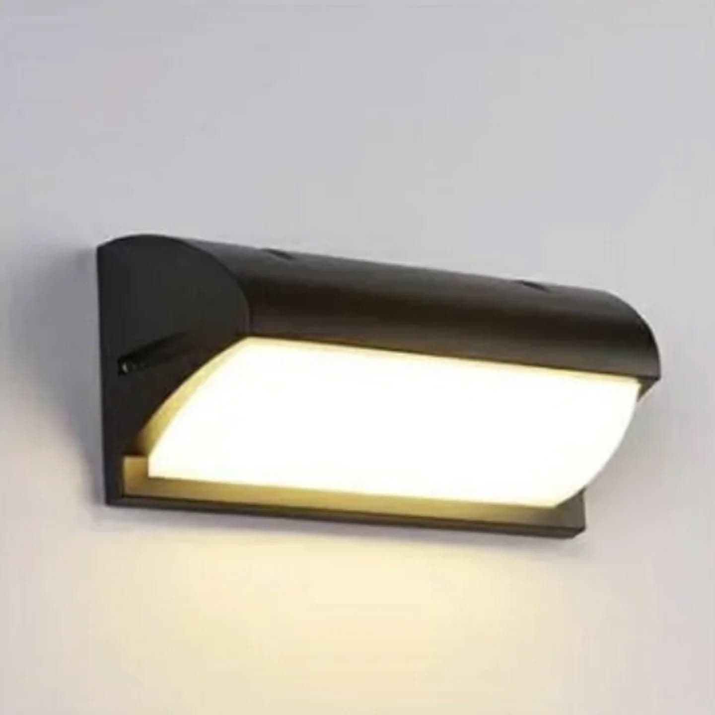 Modern Matte Black LED Outdoor Wall Light