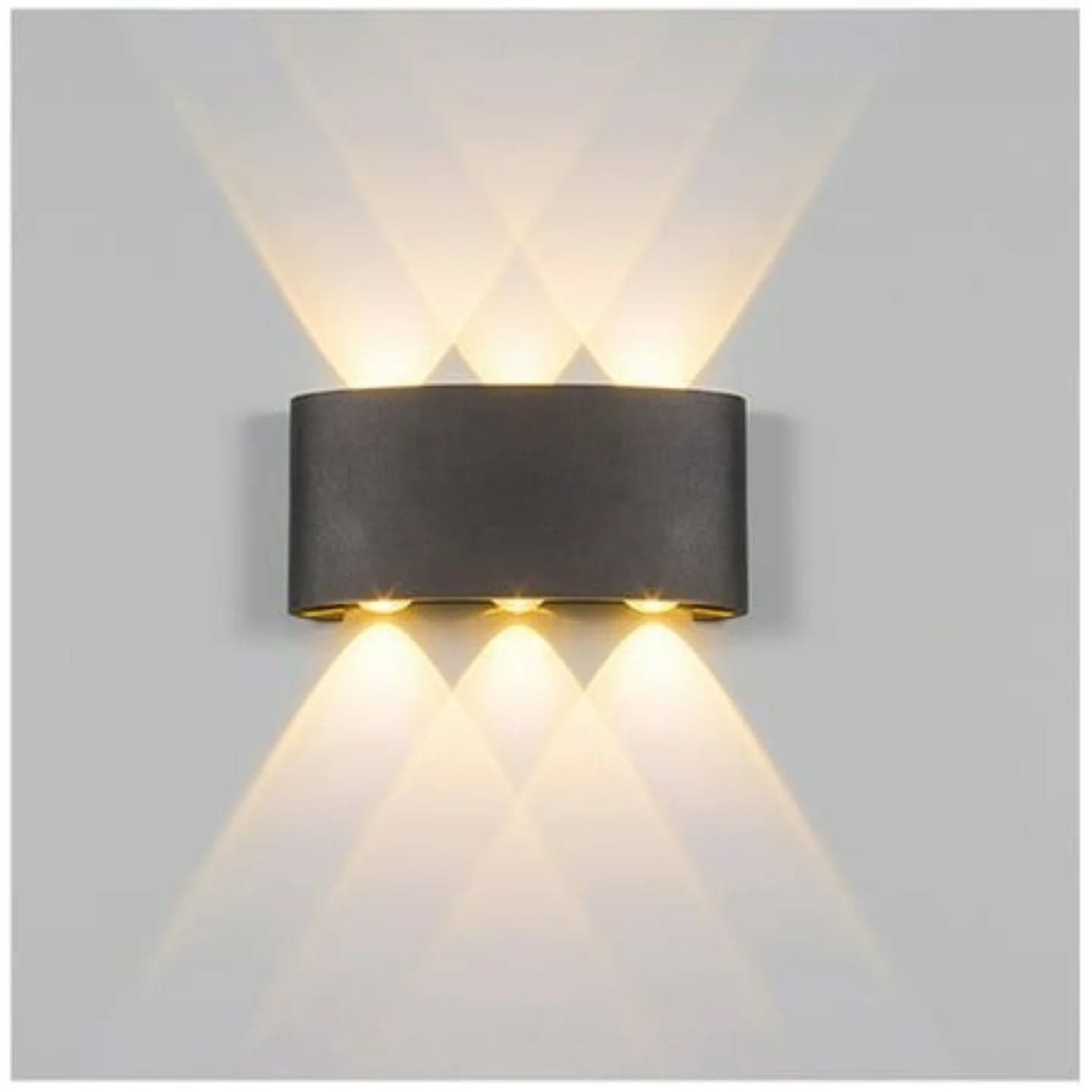 Modern Dark Gray Up and Down Wall Light