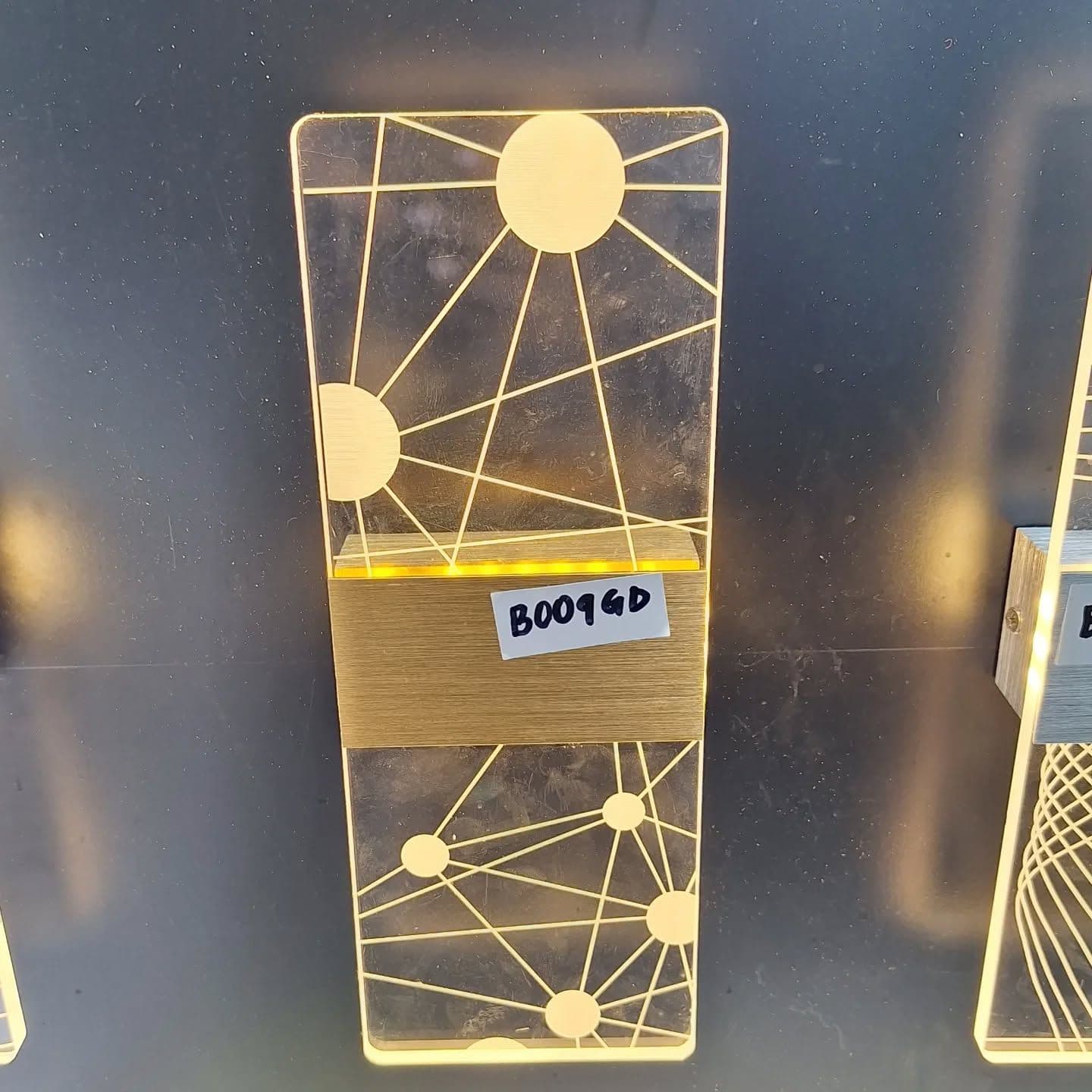 Modern Gold Geometric LED Wall Light
