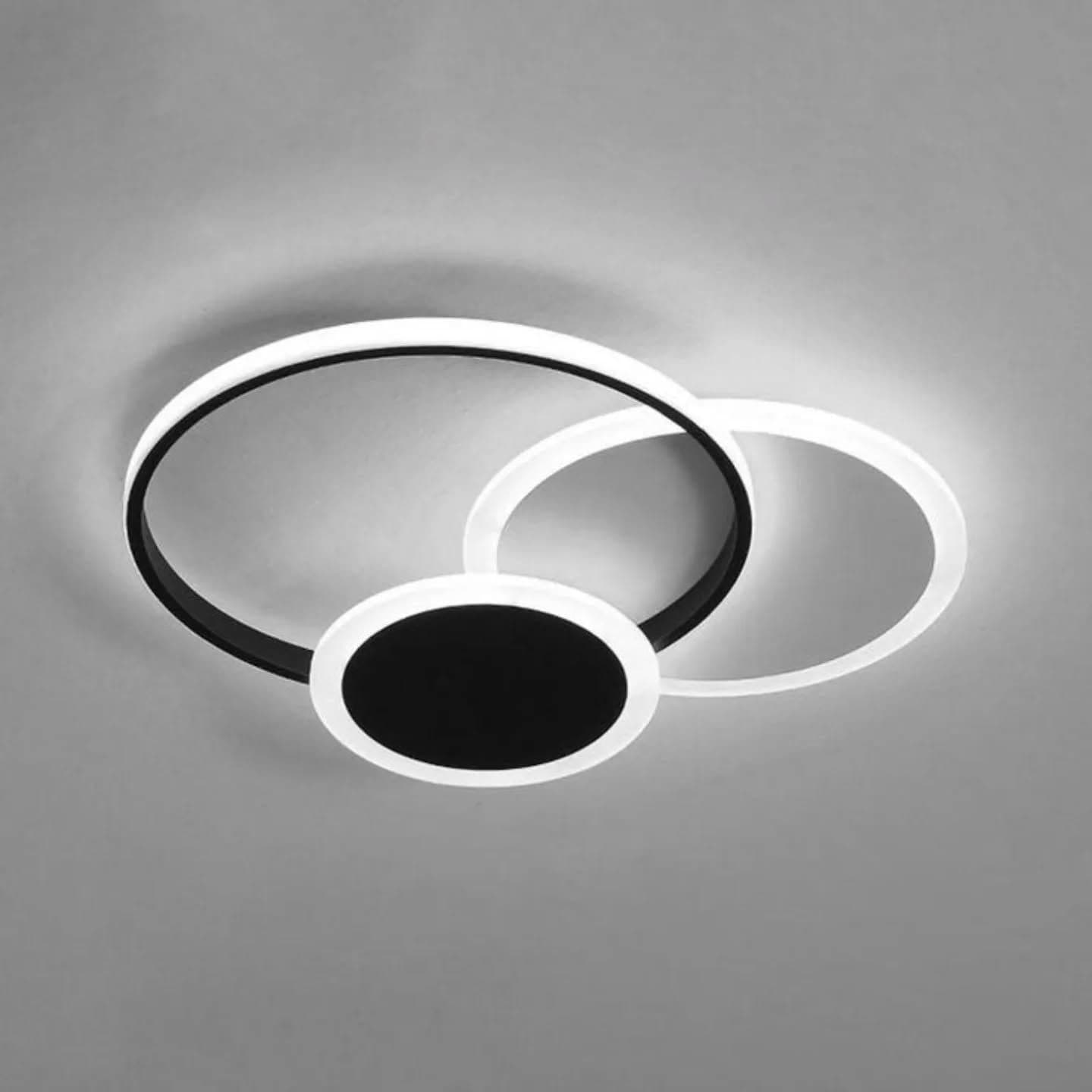 Modern Black and White Abstract LED Wall Light