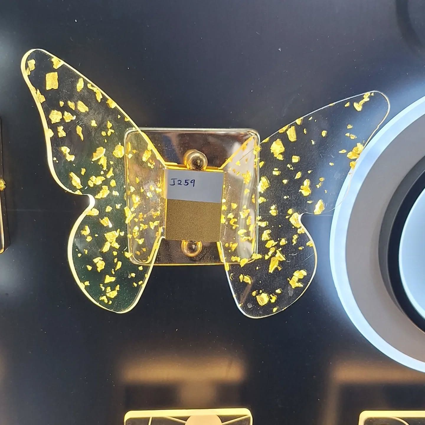 Gold Butterfly Wall Light with Acrylic Base