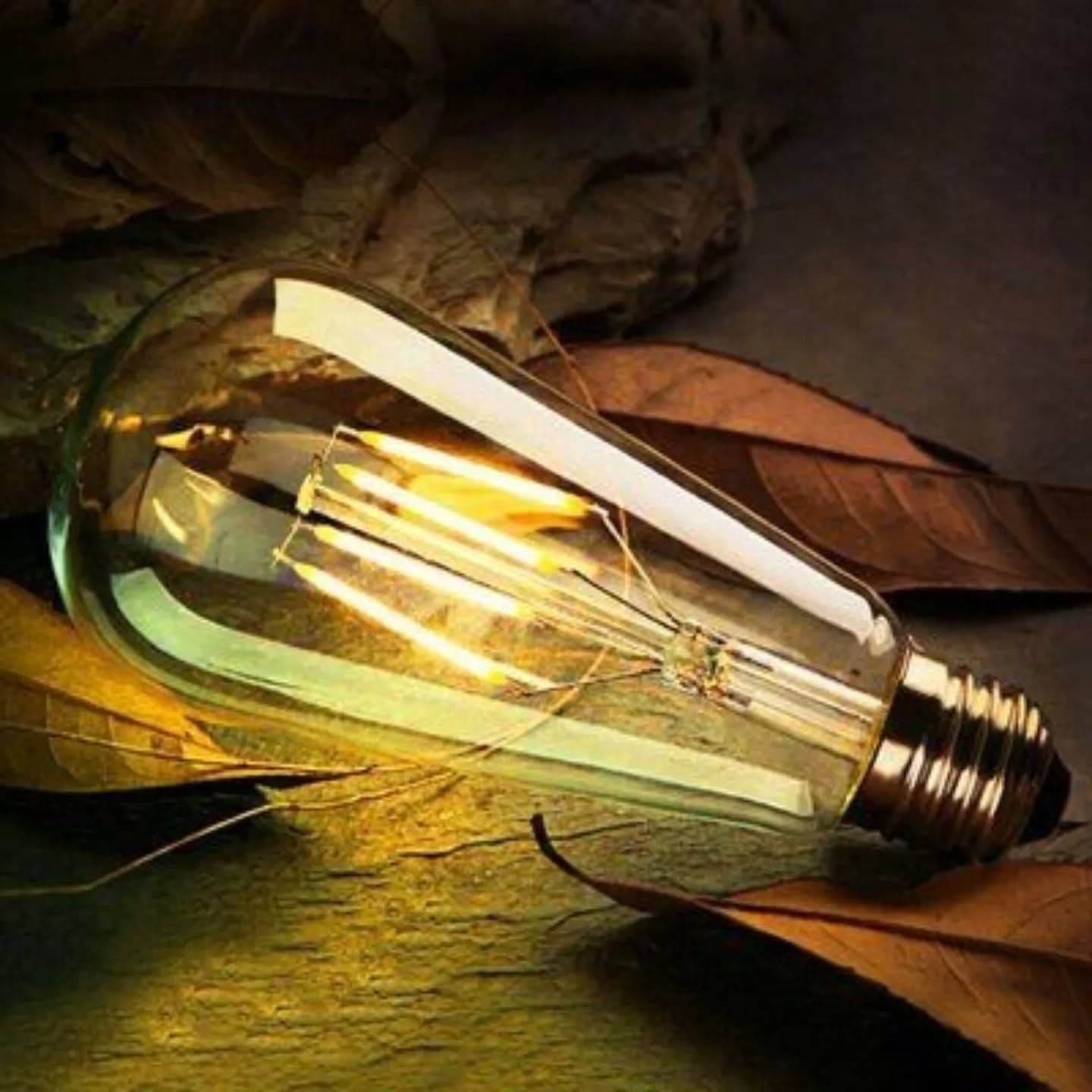 Vintage Clear Glass Filament Pendant Light