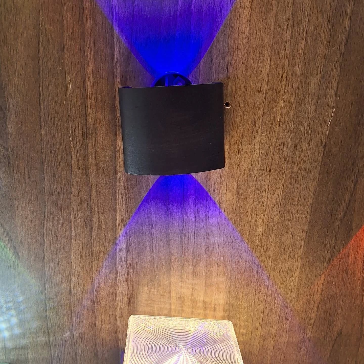 Modern Black Dual Beam Up & Down Wall Light