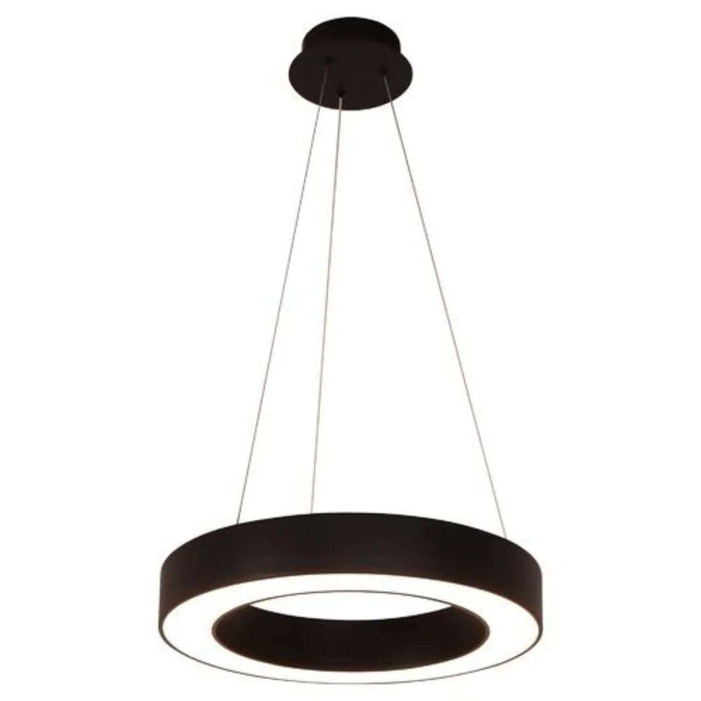 Modern Black Ring LED Pendant Light