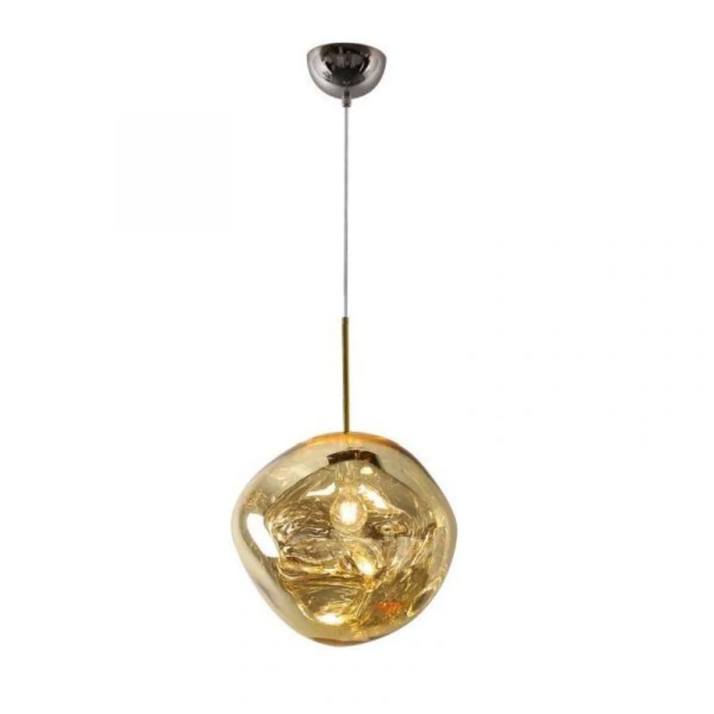 Modern Gold Lava Glass Pendant Light