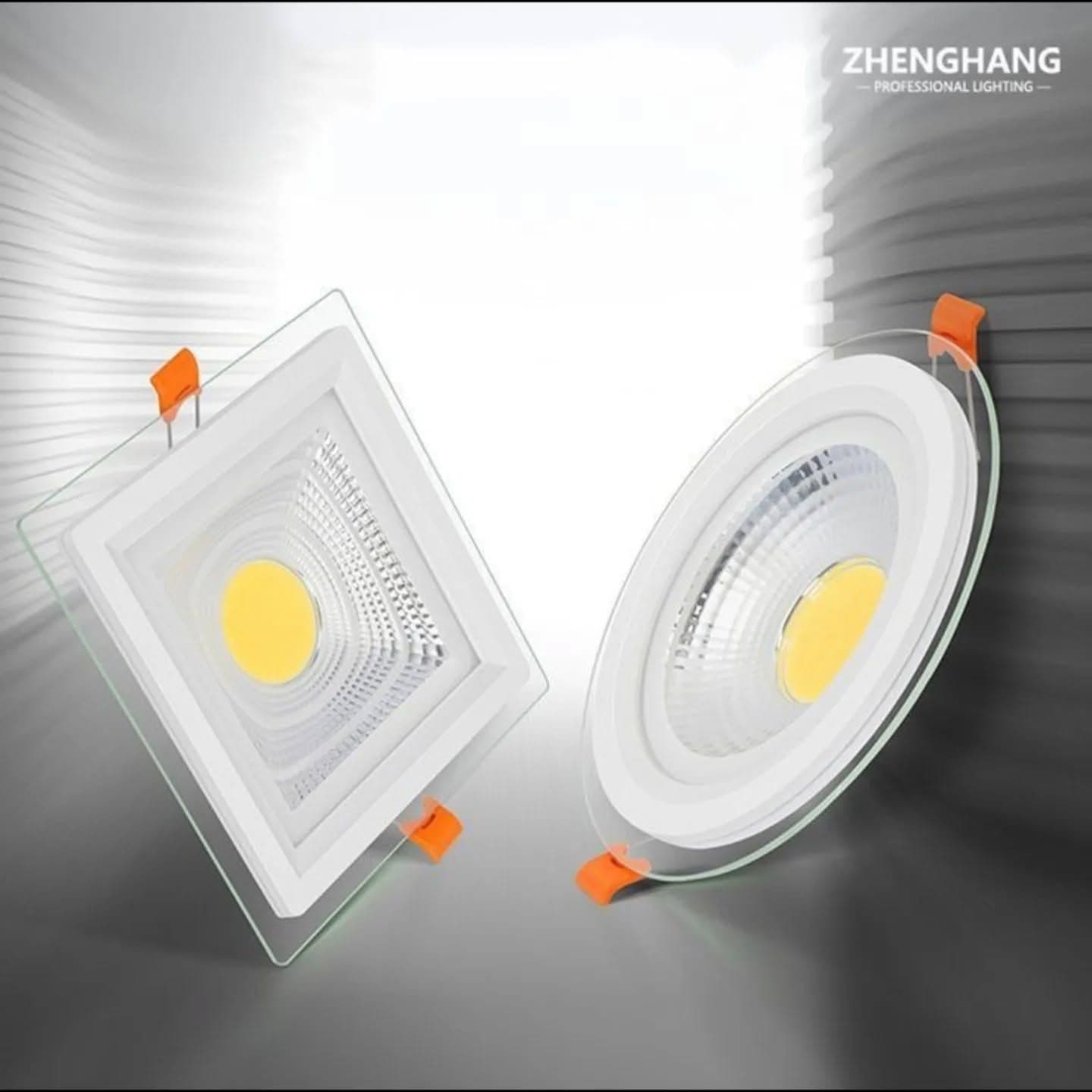 Modern White Recessed LED Downlighter - Round & Square