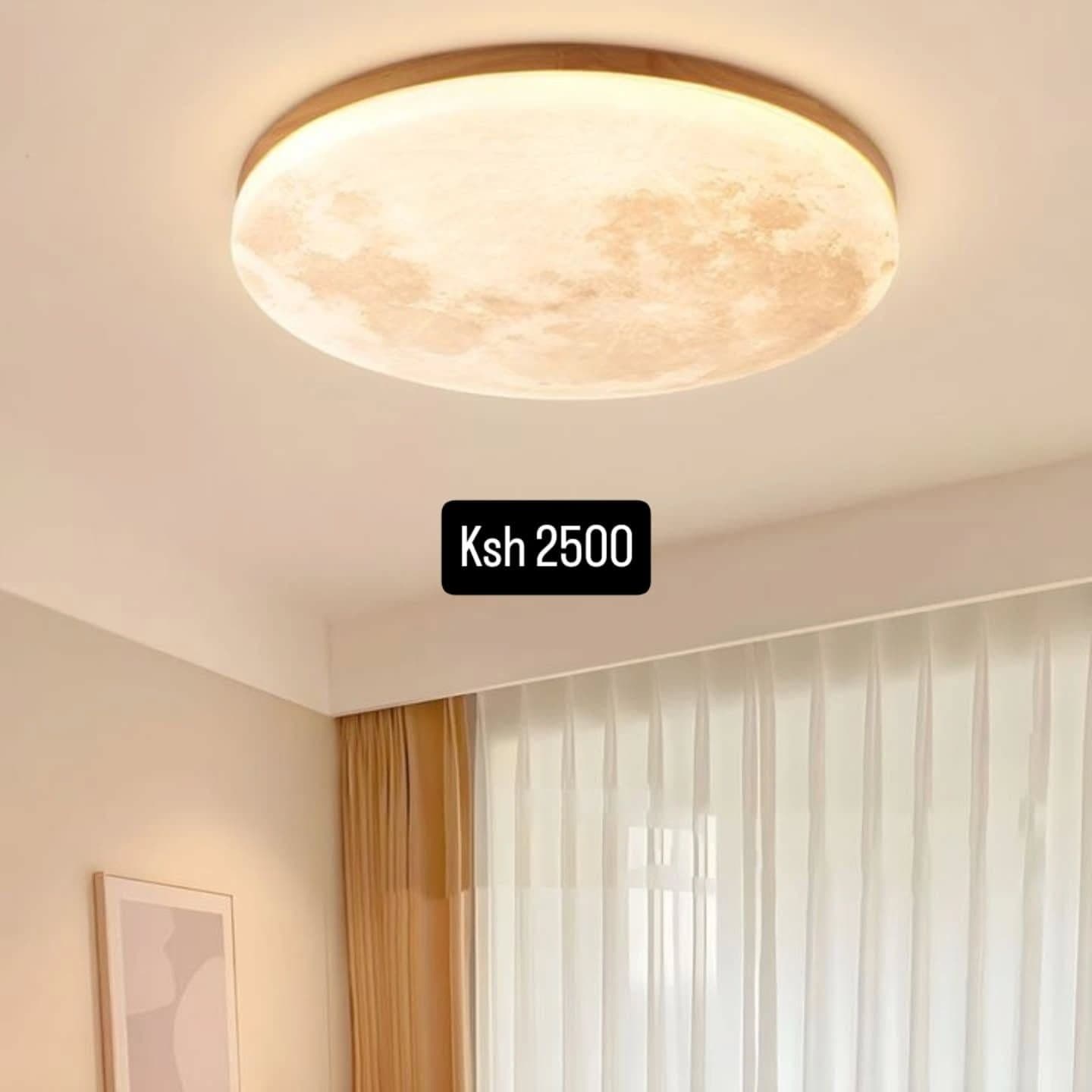 Modern Natural Wood Moon-Shaped Wall Light with Integrated LEDs