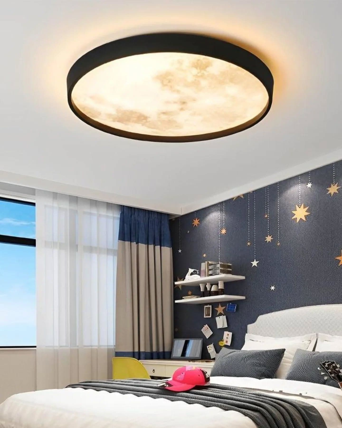 Modern Black Moonlight LED Wall Light