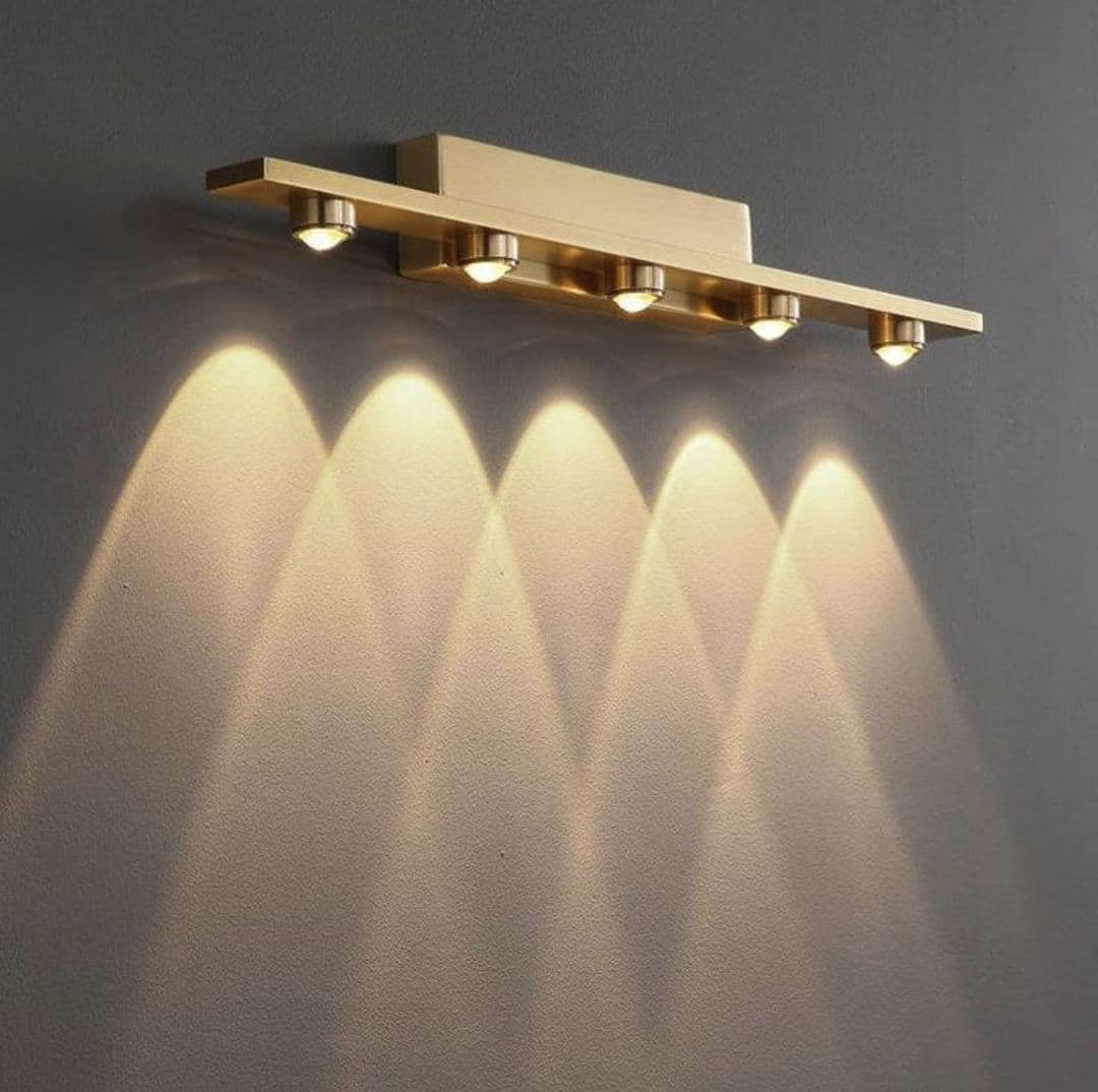 Gold mirror light