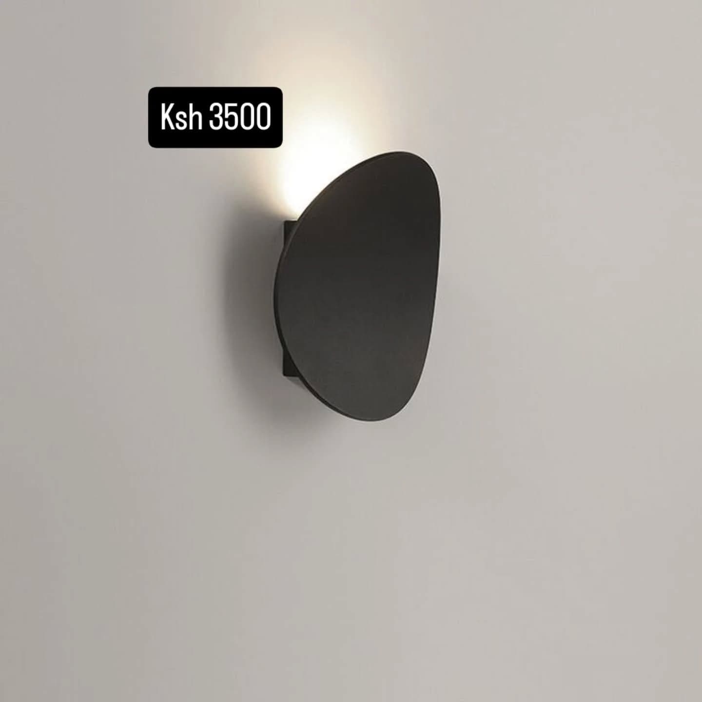 Modern Matte Black Curved Wall Light
