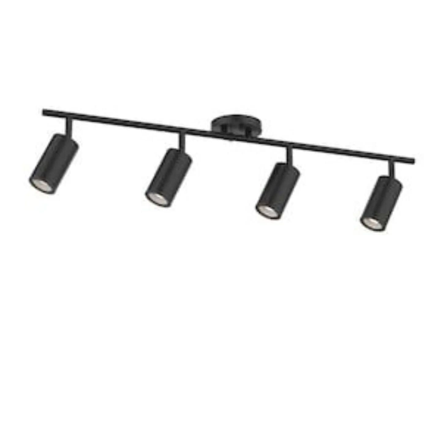 Modern Black Adjustable Track Spotlight - 4 Heads