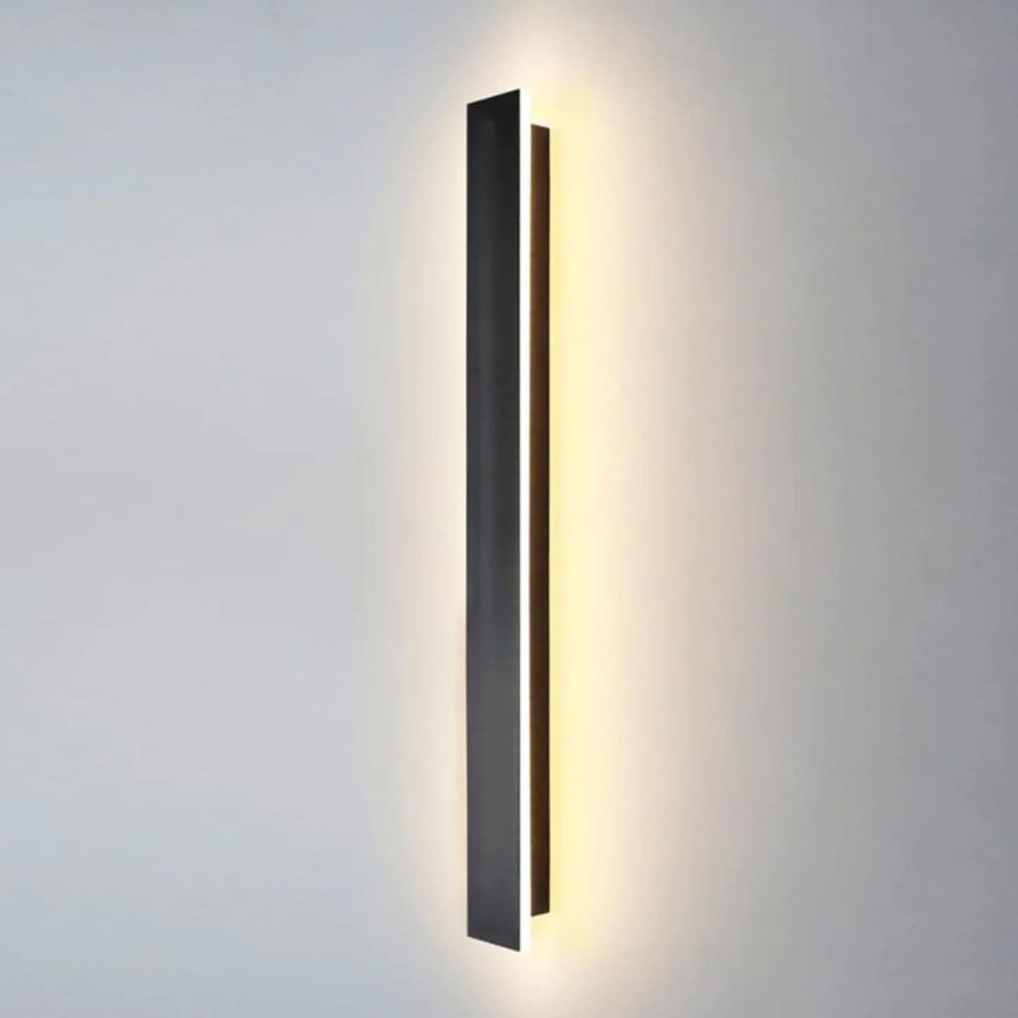 Modern Black LED Wall Light with Dual Illumination