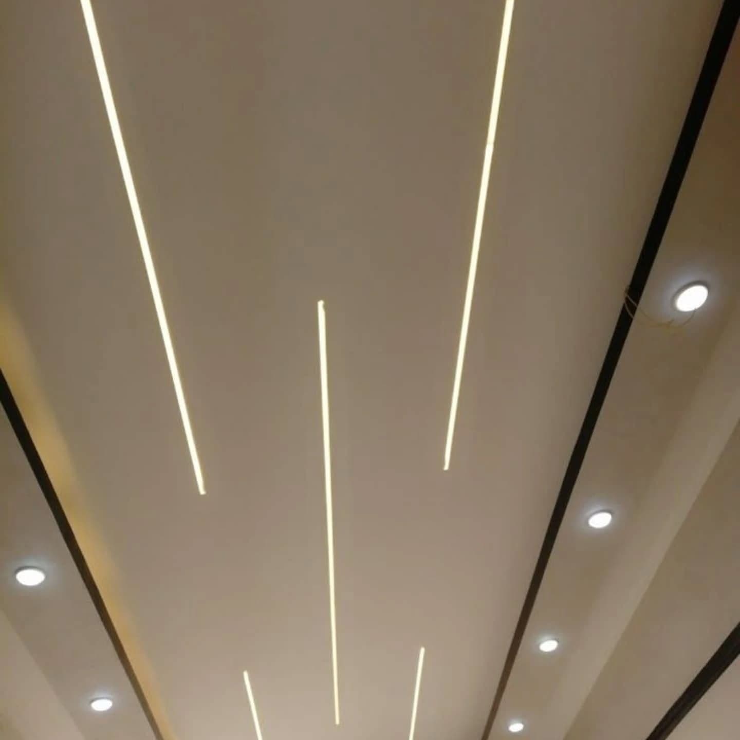 Minimalist White Recessed LED Downlighter - Aluminium Profile