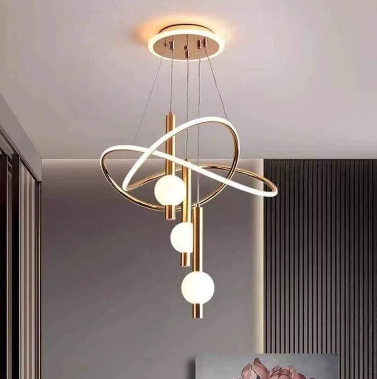 Modern gold pendant light