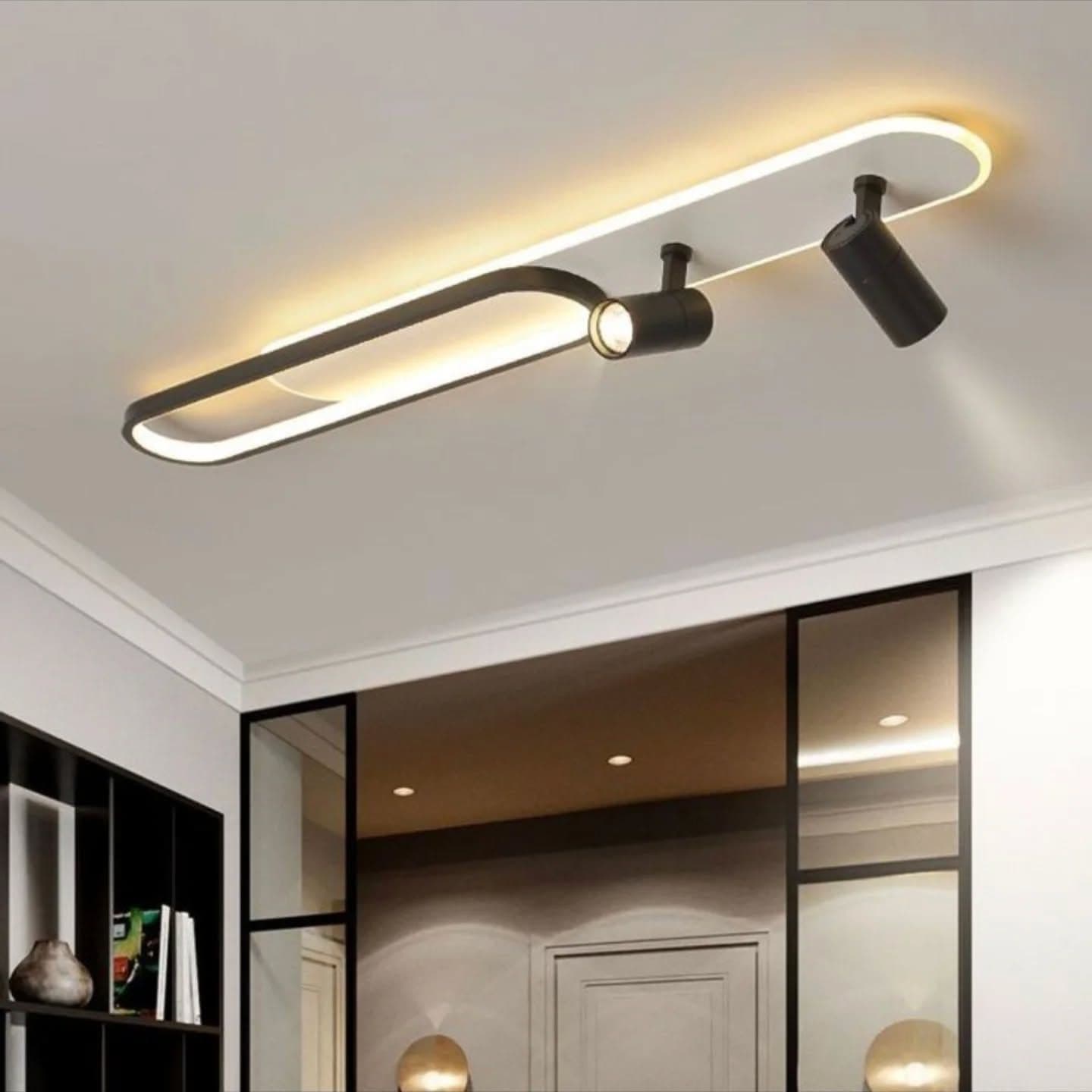 Modern Black Adjustable LED Track Spotlight