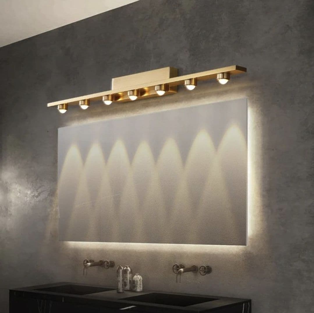 Gold spot light mirror light
