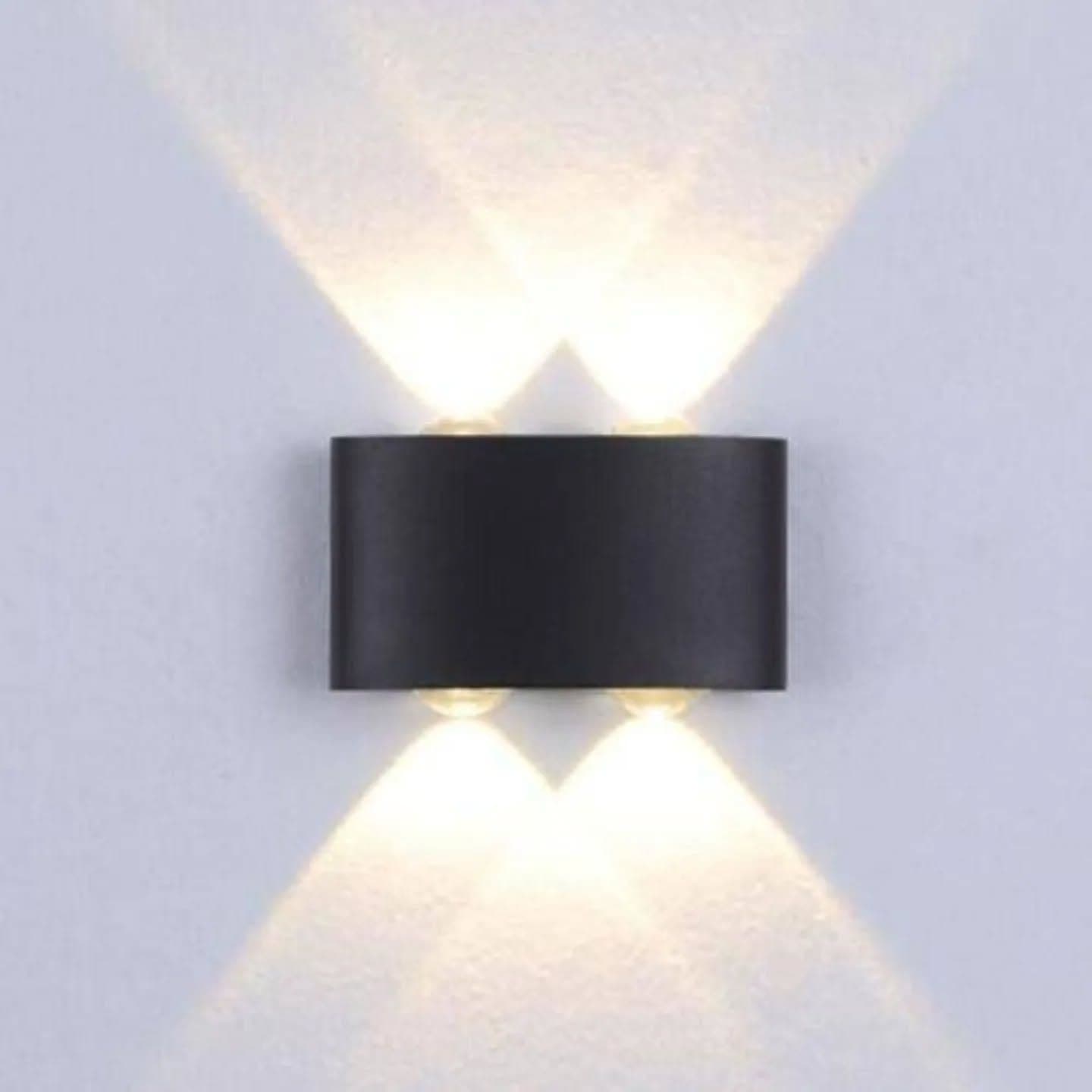 Modern Black Aluminum Up & Down Wall Light
