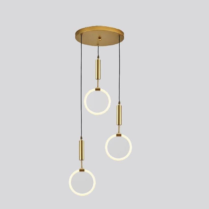 Round gold minimalistic light