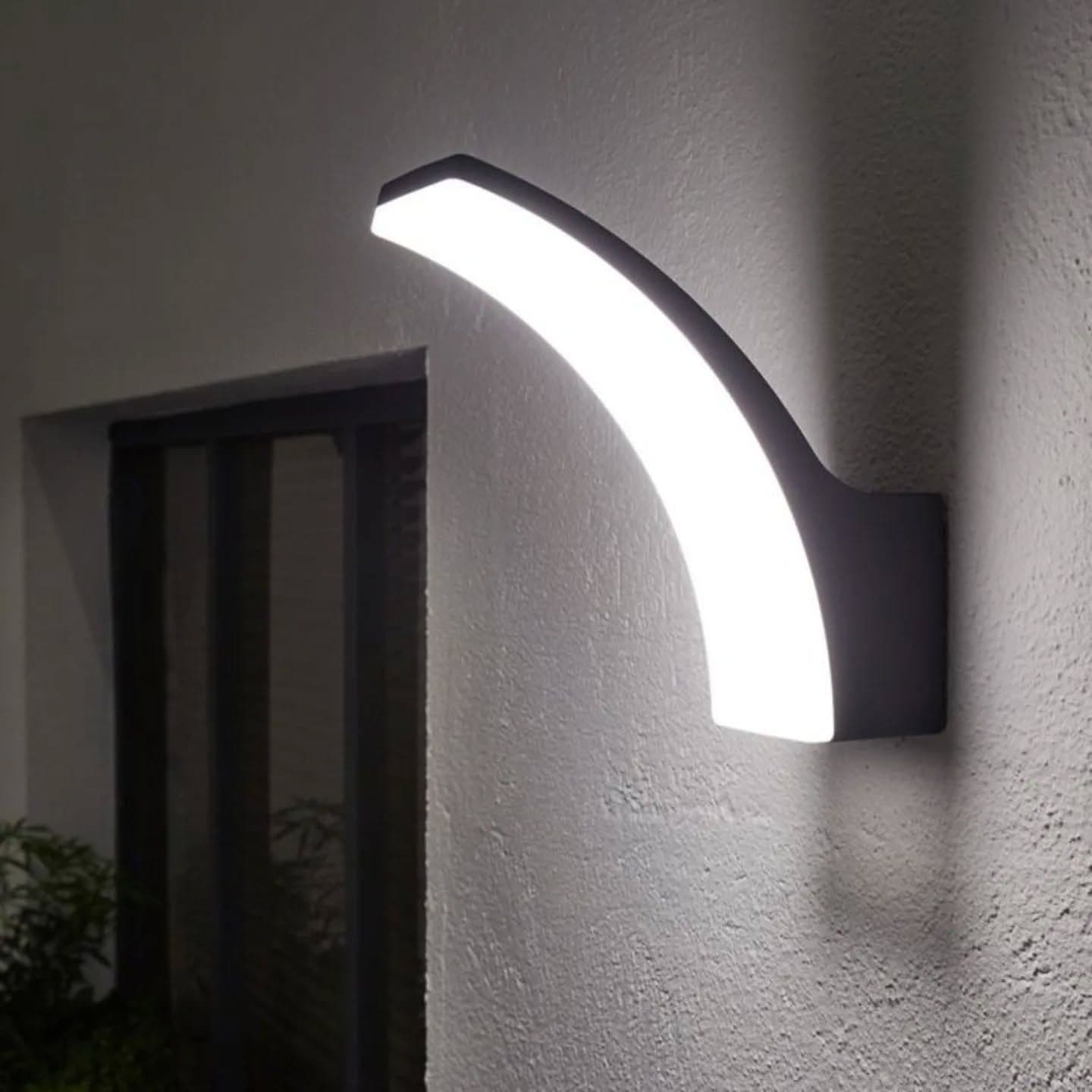 Modern Black LED Outdoor Wall Light