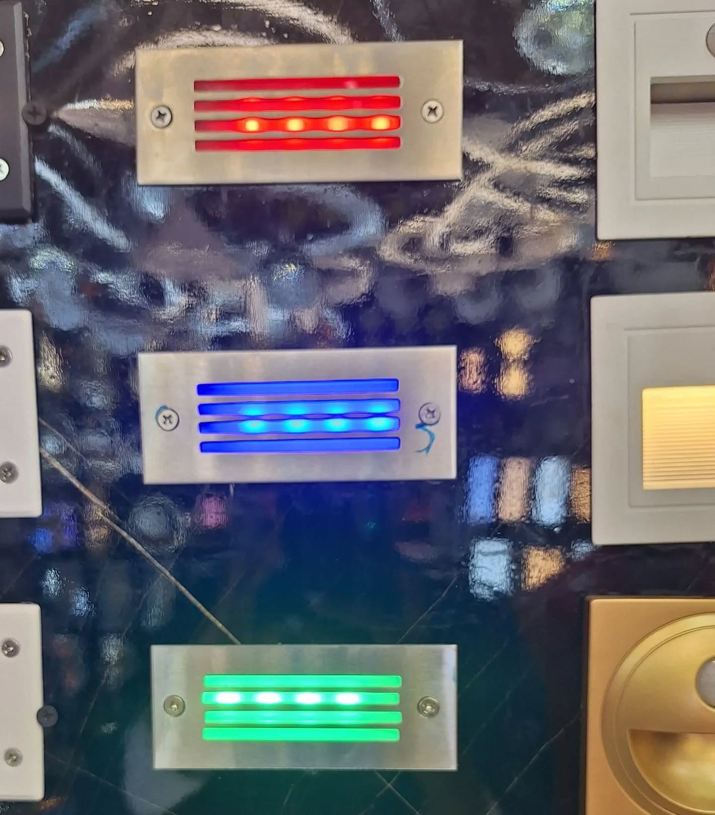 Modern Brushed Metal Horizontal LED Wall Light