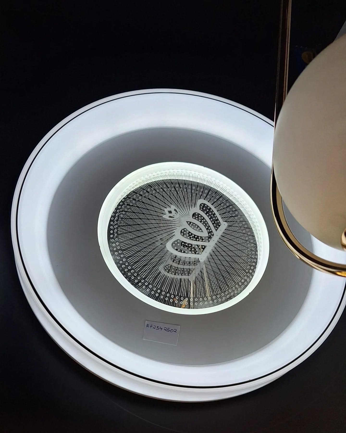 Modern Gold Frosted Glass Pendant Light