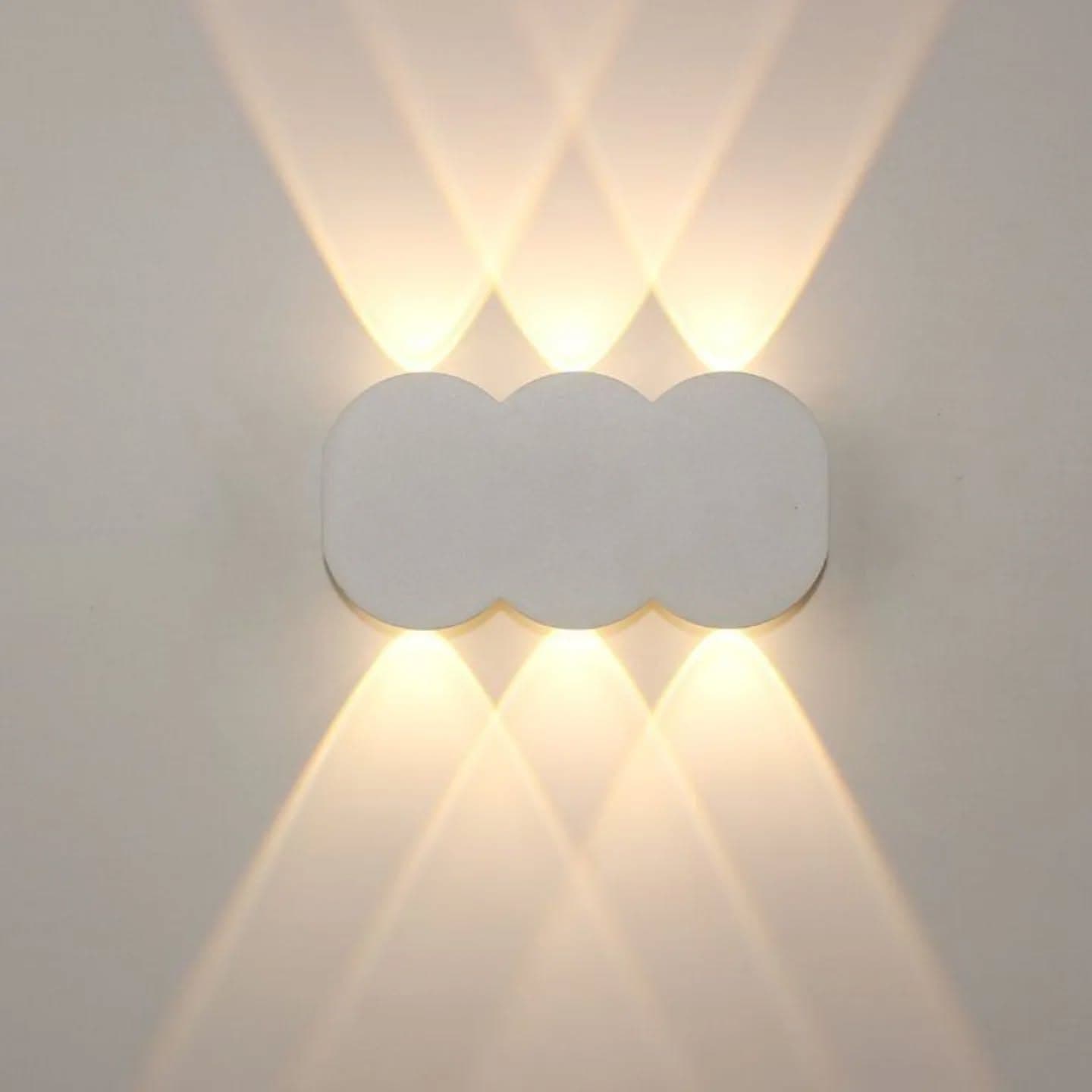 Modern White Up & Down Wall Light