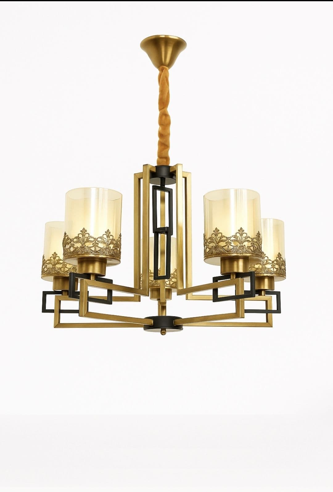 Vintage 5arm chandelier light