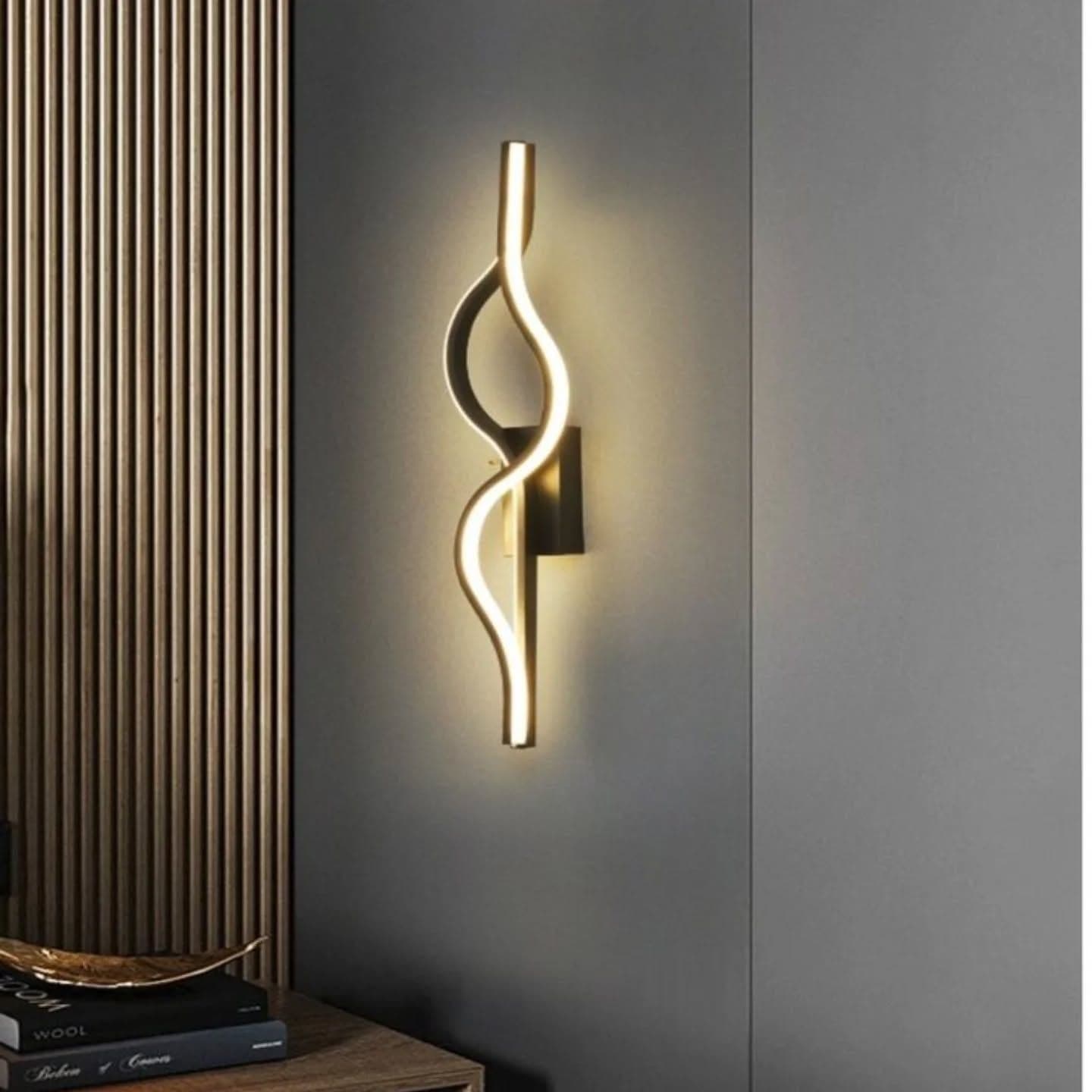 Modern Gold Abstract LED Wall Light